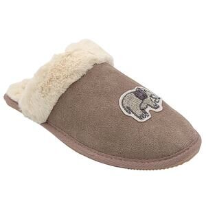 Soludos Women Elephant Cozy Furr Cuff Mule Slippers Size US 5 Mineral Grey Suede